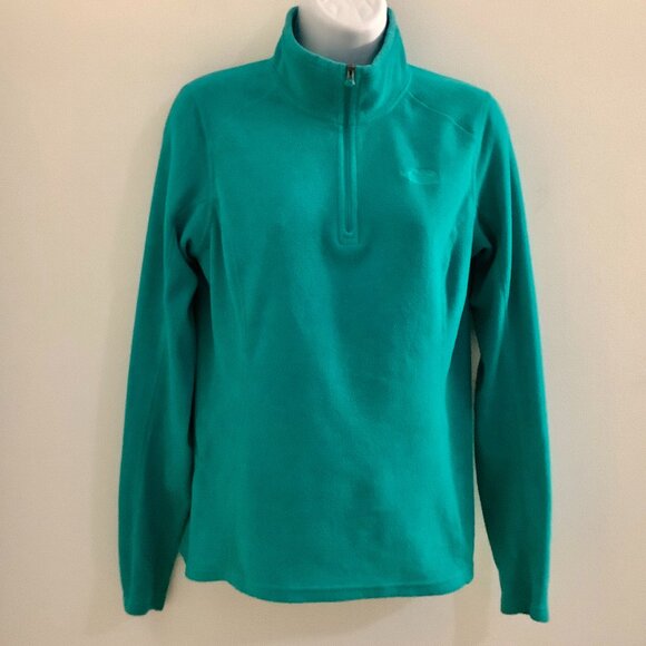 Northface Quarterzip Fleece Top S/P Teal Polartec Classic - Picture 1 of 9